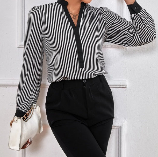 The “Gatsby Stripped” Blouse