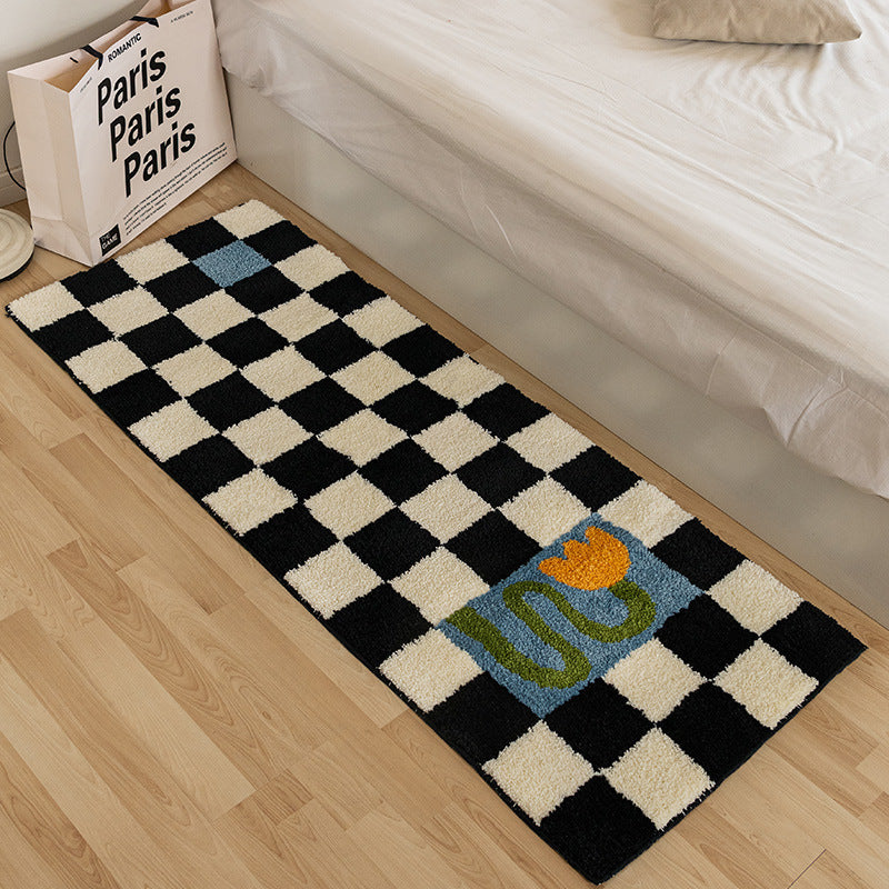 Vintage Checkerboard  Rug