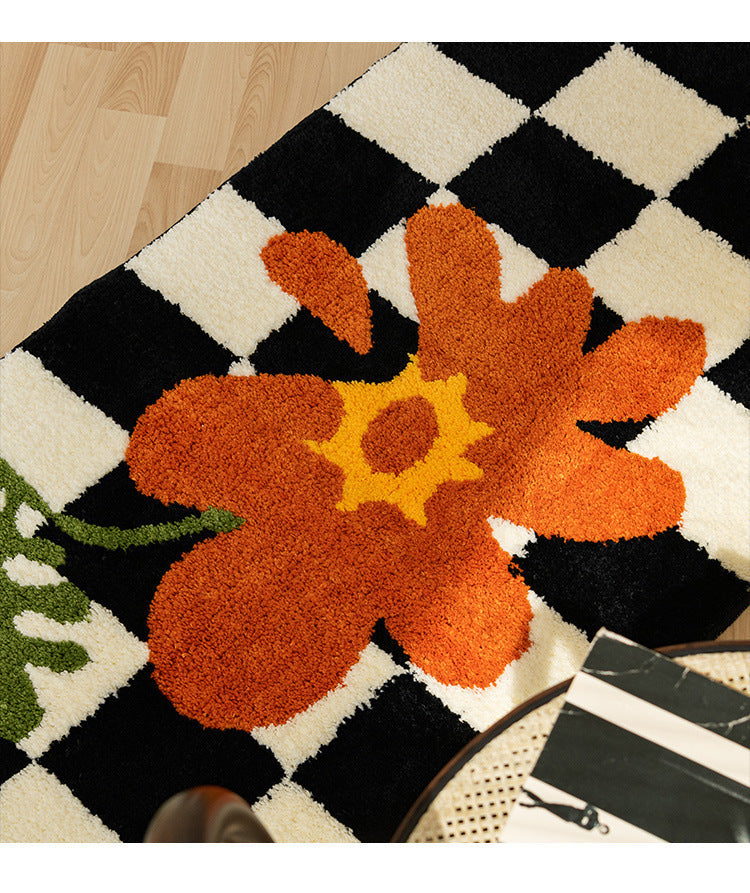 Vintage Checkerboard  Rug