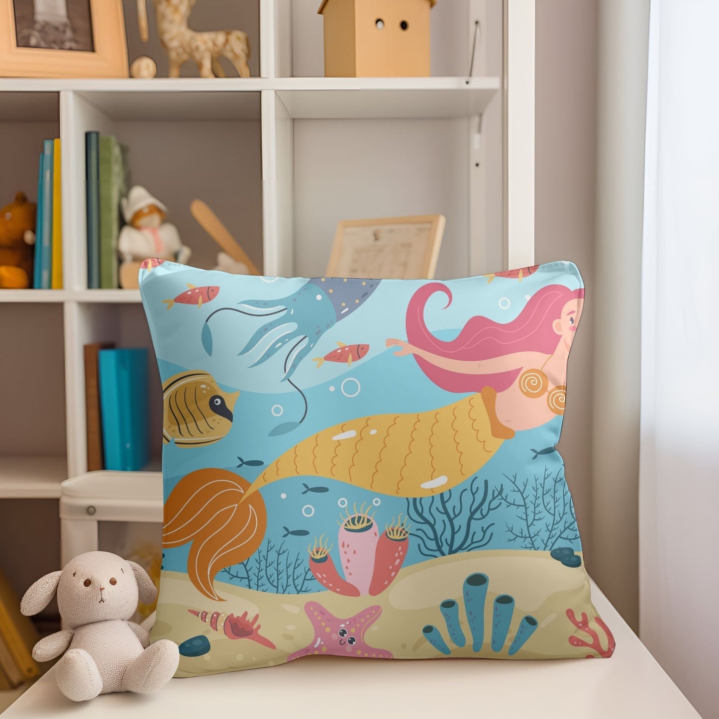 Beautiful Mermaid Baby Room Pillow