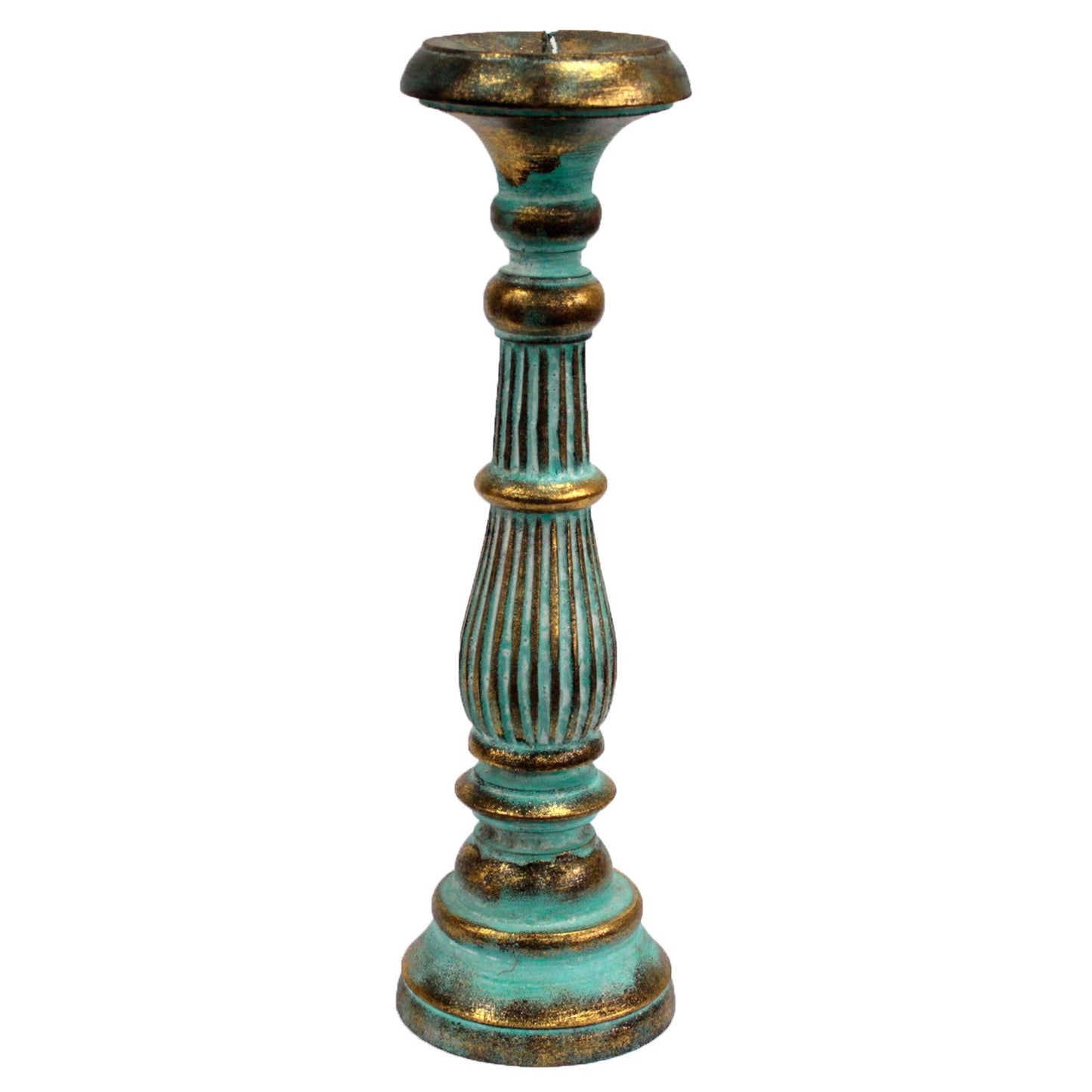 Vintage Candle Stands Turquoise