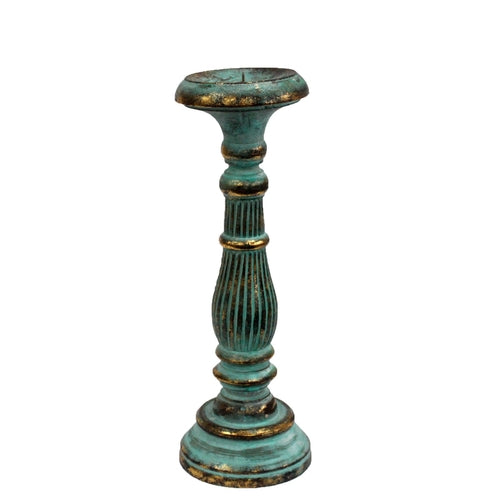 Vintage Candle Stands Turquoise