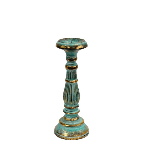 Vintage Candle Stands Turquoise