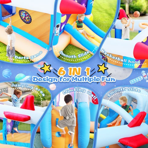 6 In 1 Outdoor Indoor Inflatable Bouncer For Kids Target Ball