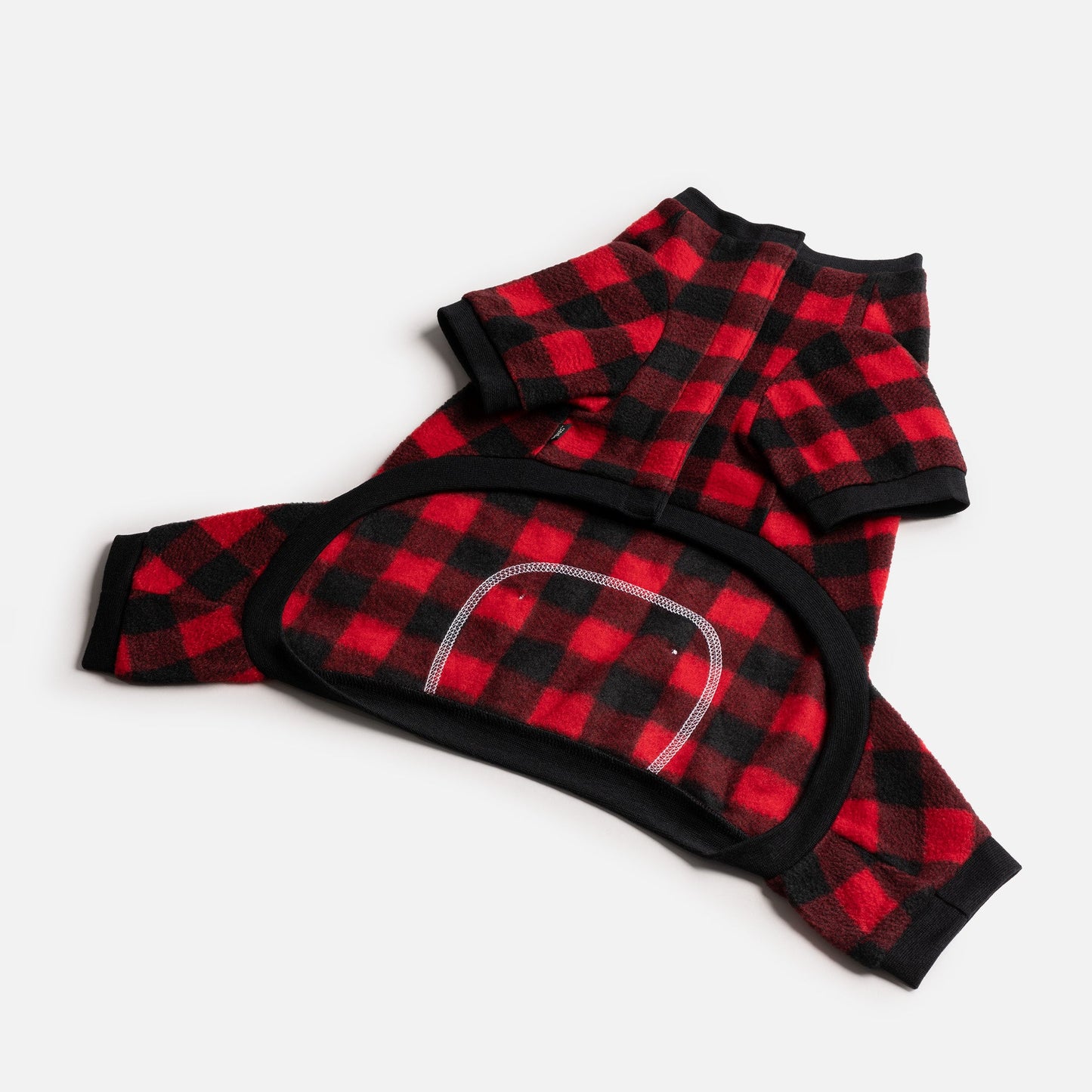 🔴 Red Plaid Dog Pajamas – Cozy & Soft Pet Onesie for Ultimate Comfort