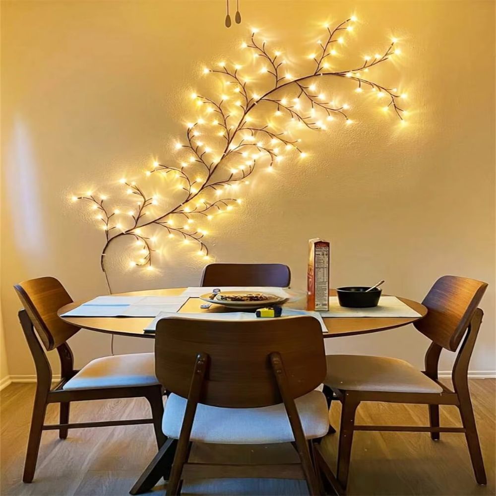 96 LED Willow Vine Lights Bendable Birch Tree 8 Modes