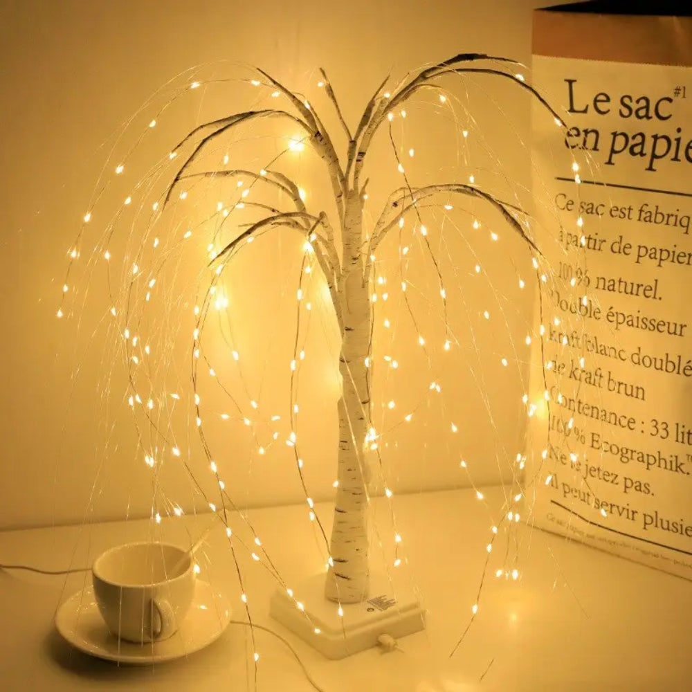 LED Sparkling Willow Tree Bonsai Christmas Decoration