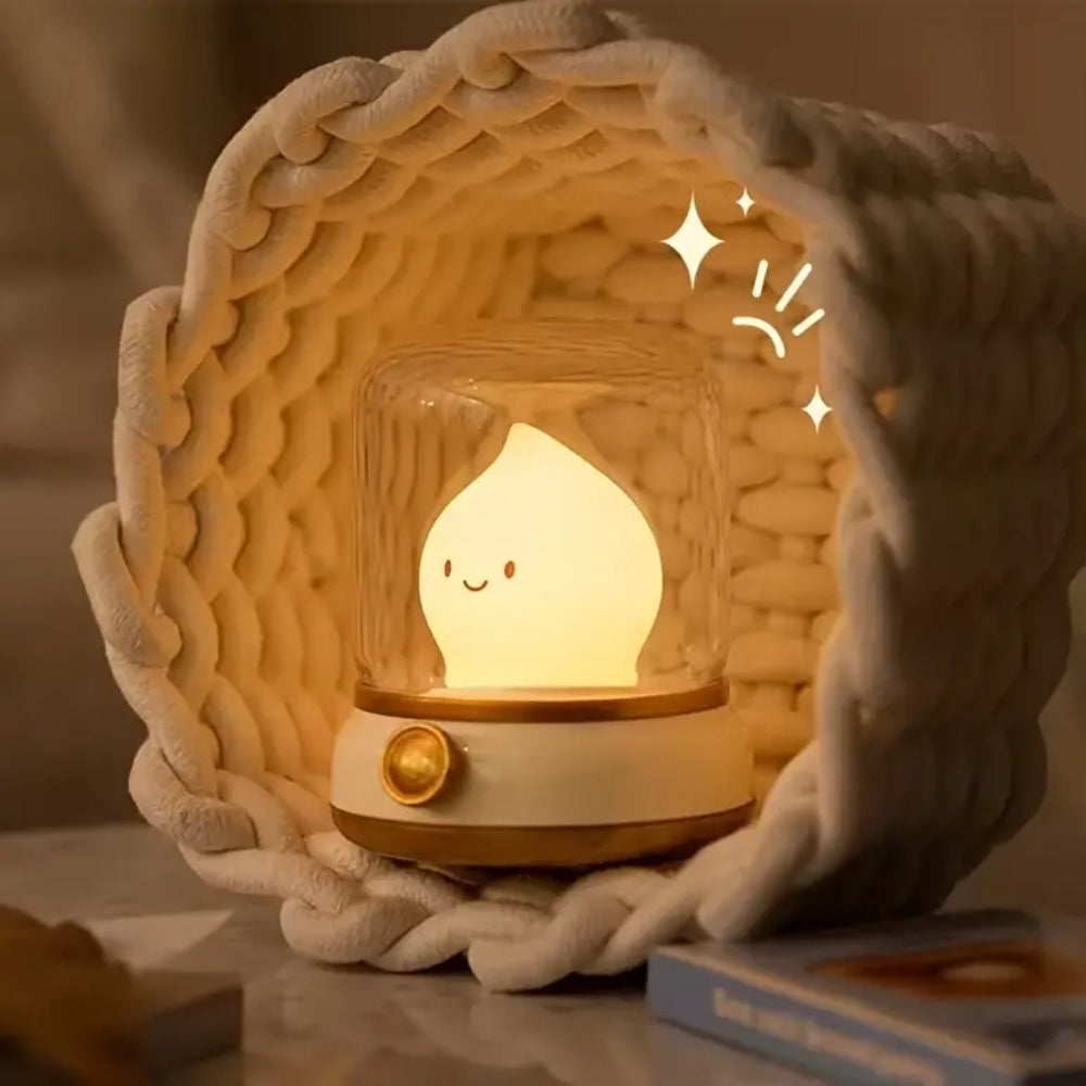 Mini Desktop LED Cute Night Lamp USB Rechargeable Portable Cartoon Table Lamp