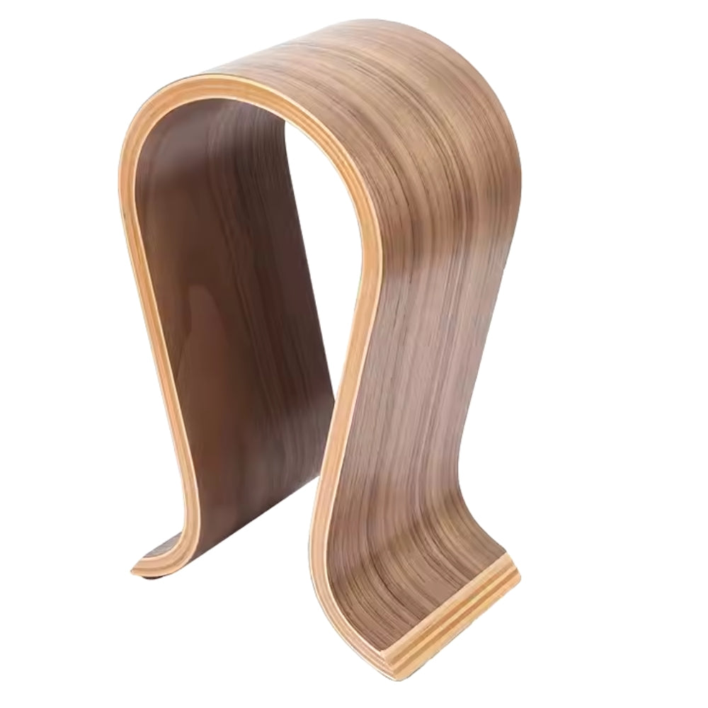 U Shape Wooden Headphone Stand for Almost All On Ear Headphones