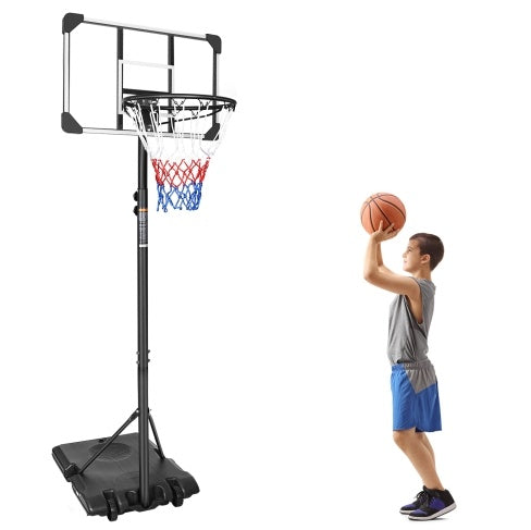 Portable Basketball Goal System With Stable Base And Wheels, Use For