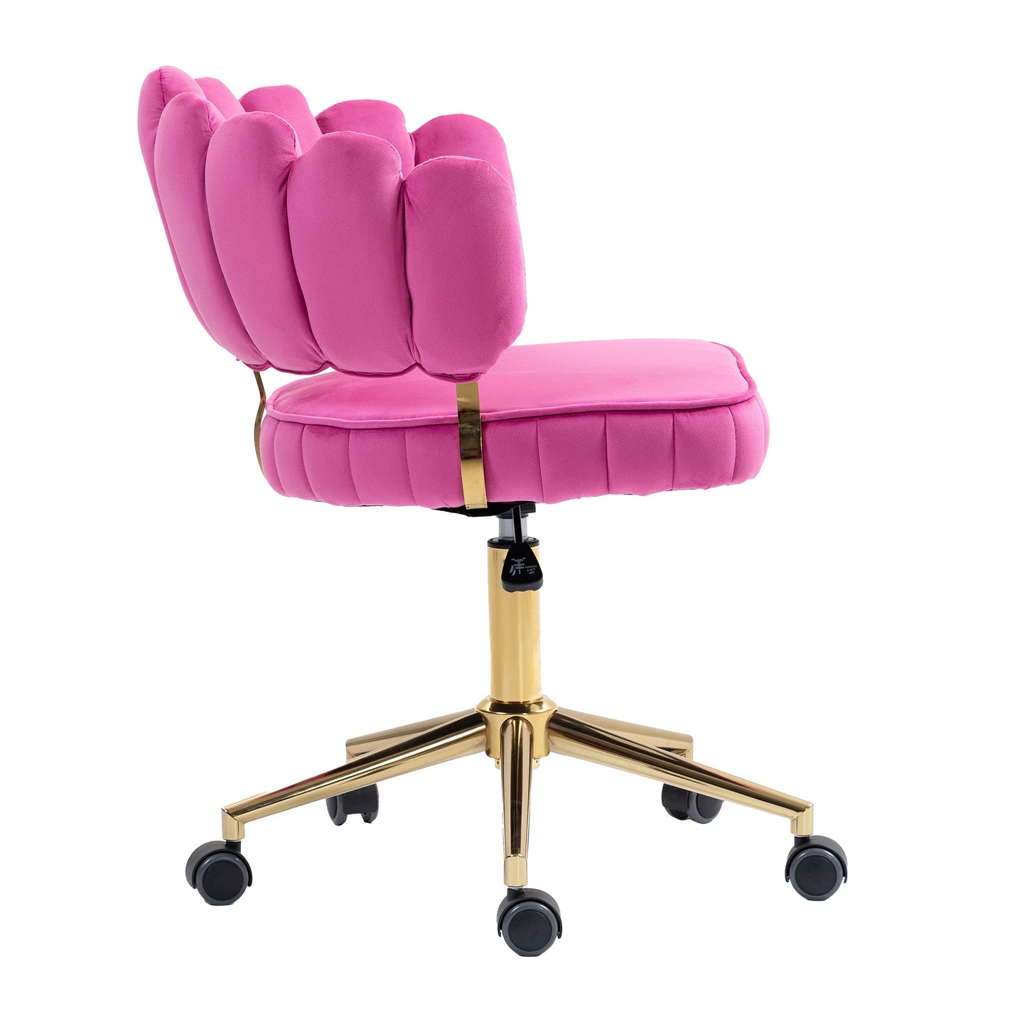 Velvet Home Office Desk Chair, Modern Cute Computer Chair, Wheels