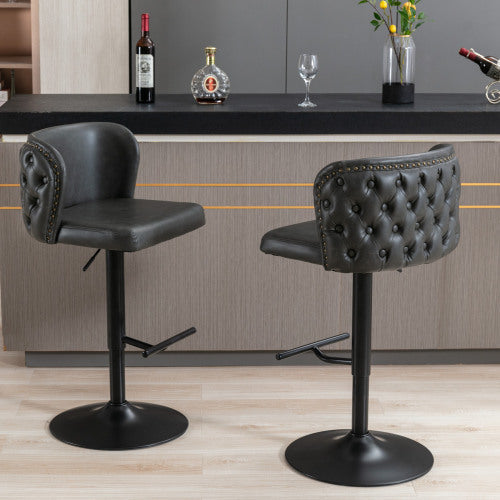 Furniture,Swivel Barstools Adjusatble Seat Height, Modern PU