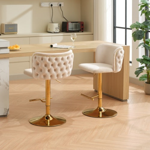 Furniture,Swivel Barstools Adjusatble Seat Height, Modern PU