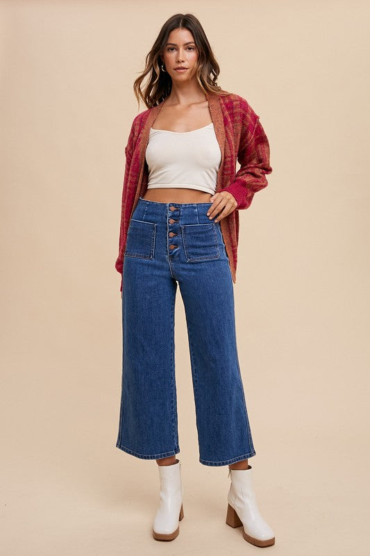 Annie Wear Button Fly High Waist Jeans