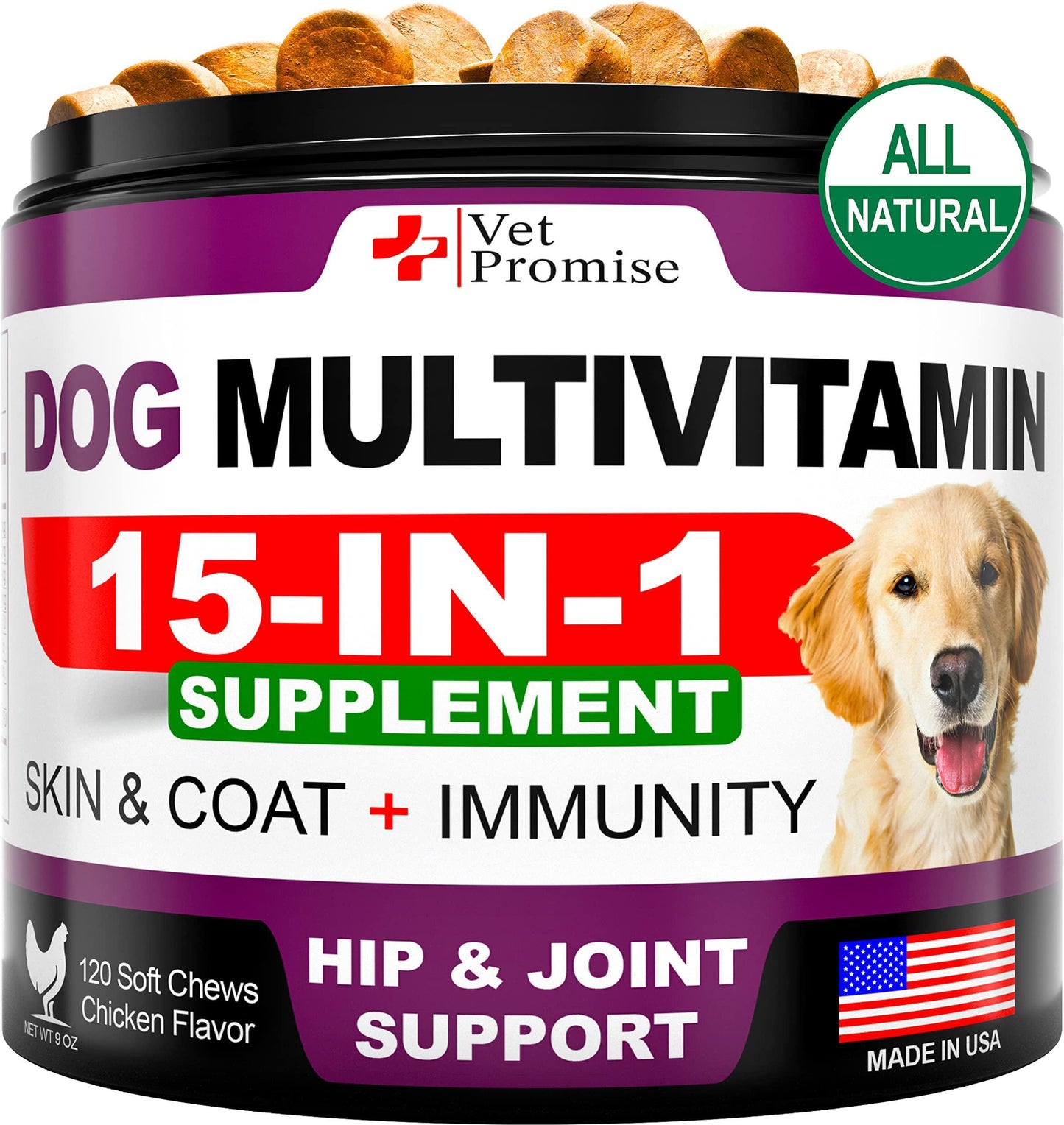 Dog Multivitamin Chewable with Glucosamine   Dog Vitamins and