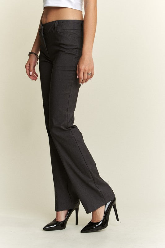 ADORA Regular Rise Slim Bootcut Pants