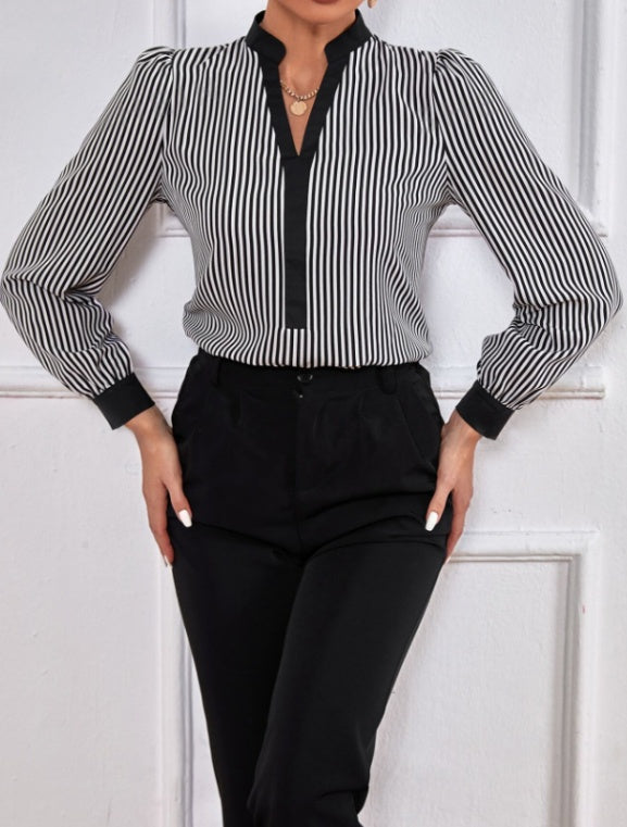 The “Gatsby Stripped” Blouse