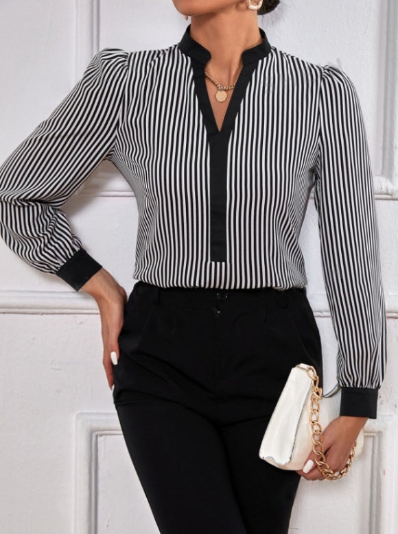 The “Gatsby Stripped” Blouse