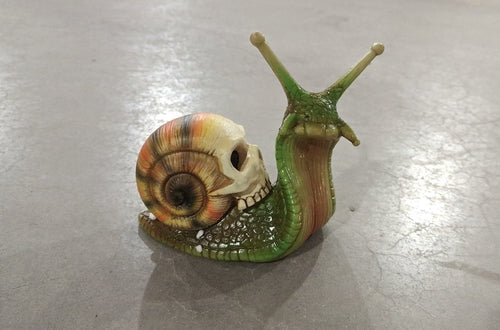 Snail Skull Sculpture Gothic Decoration Snail Statue