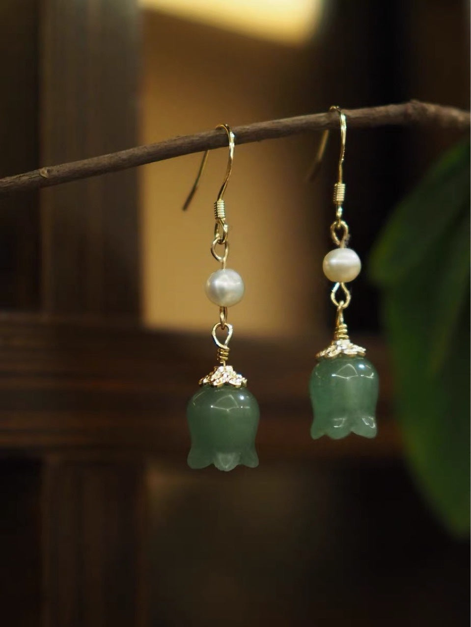 The Jade River’s Lament Earrings