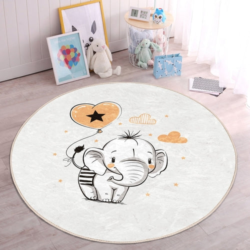 Adorable Baby Elephant Nursery Room Rug | Homeezone