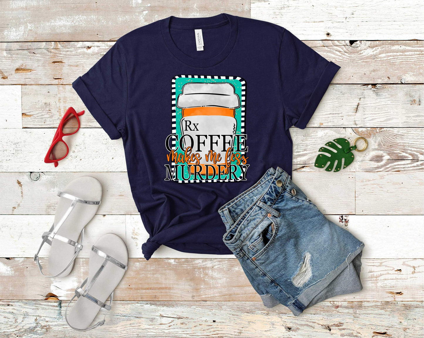 Coffee makes me less murdery - Graphic Tee