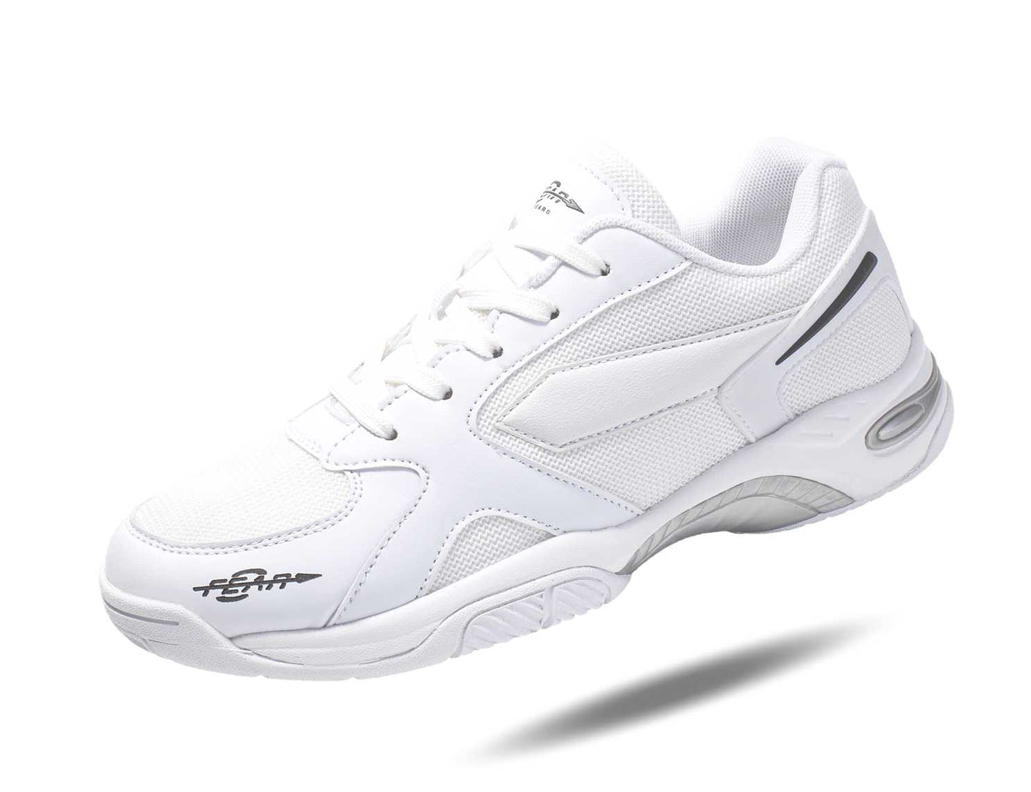 Men's High Arch Firm Support All-In-One White Walking Shoes, Comfort &