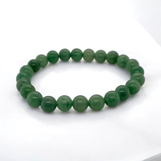 Green Aventurine Bracelet Stretch Fit Handmade 8mm