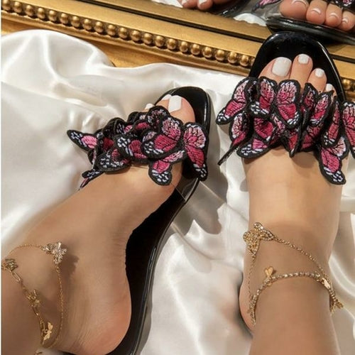 Butterfly Flat Sandals