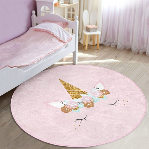 Pink Unicorn Baby Room Rug | Homeezone