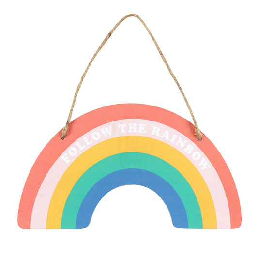 Rainbow Shaped Hanging Sign