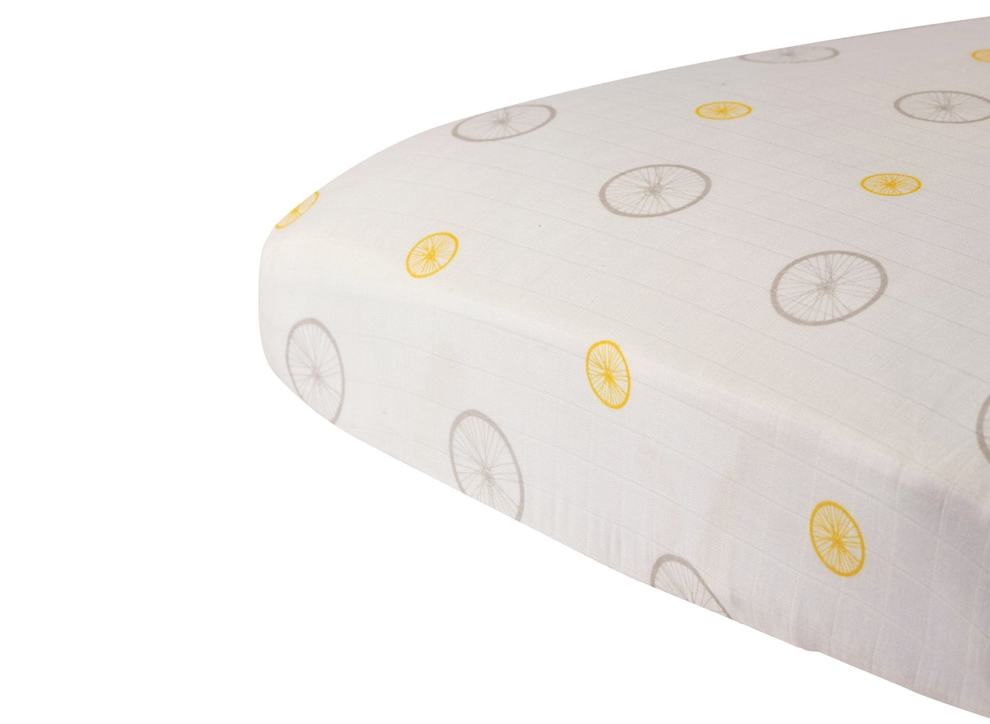 Vintage Wheel Bamboo Muslin Crib Sheet