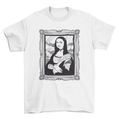 Gothic mona lisa t-shirt