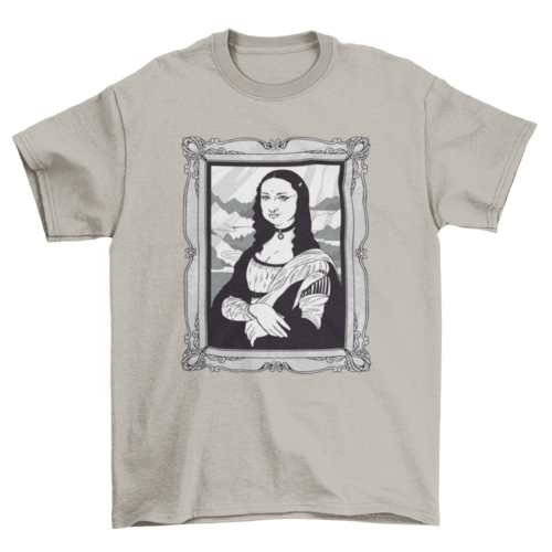 Gothic mona lisa t-shirt