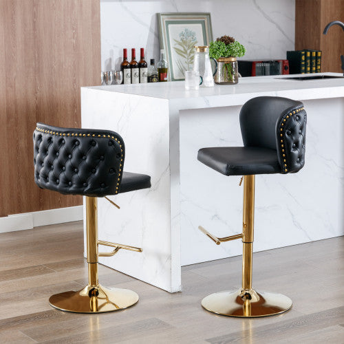 Furniture,Swivel Barstools Adjusatble Seat Height, Modern PU