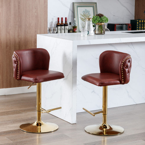 Furniture,Swivel Barstools Adjusatble Seat Height, Modern PU