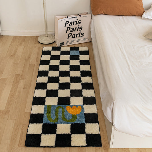 Vintage Checkerboard  Rug