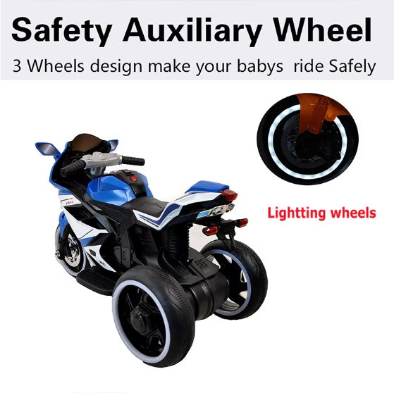 Electric Kids Motorcycle For 3 To 4 Year Old Boys And Girls With Foot