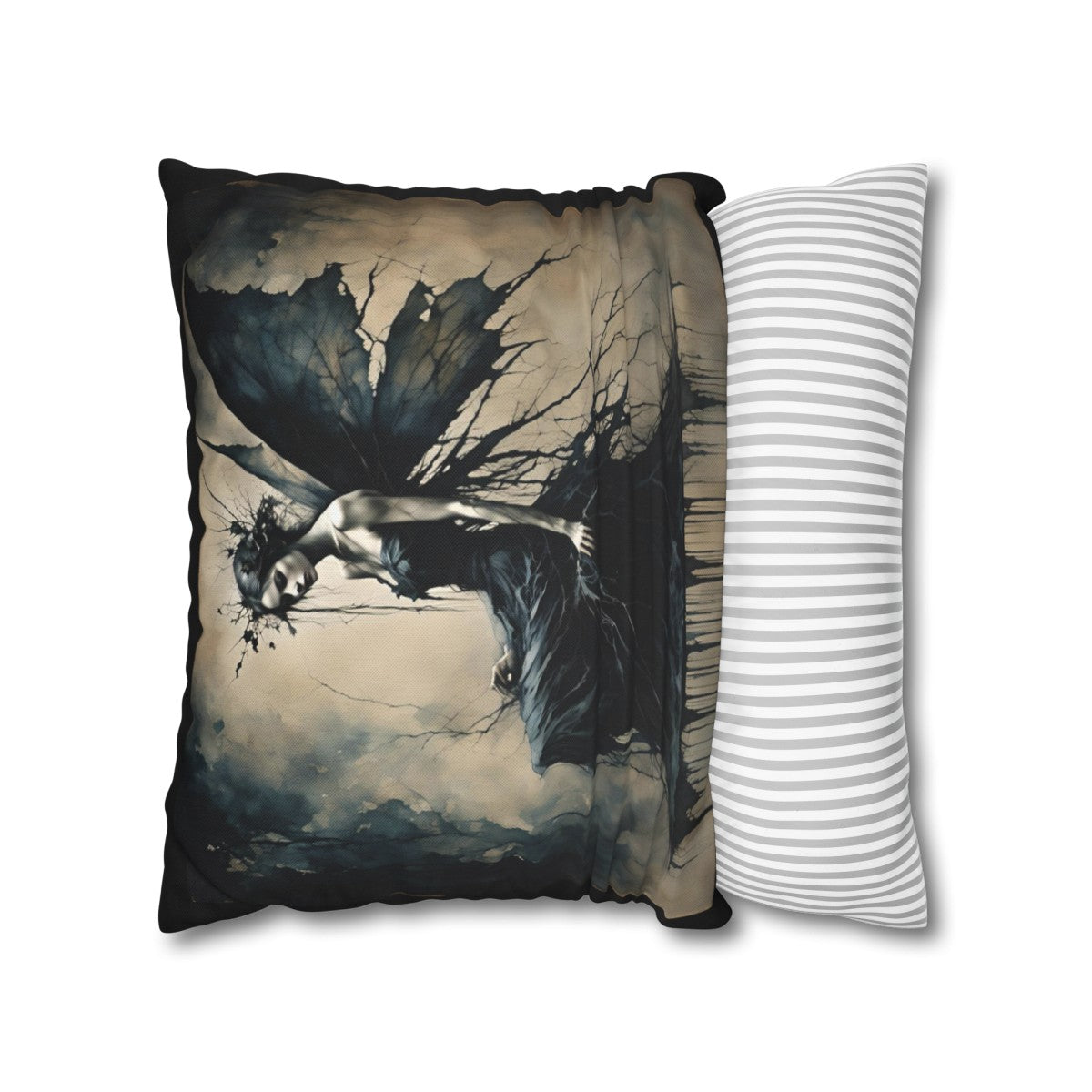 Gothic Allure - Gothic Fairyland Throw Pillow Cover