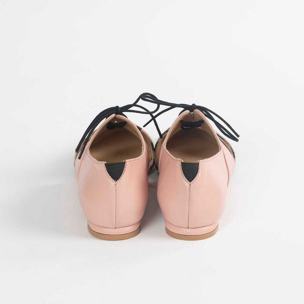 Calf Hair Leather Flat Shoes- Native by Lordess