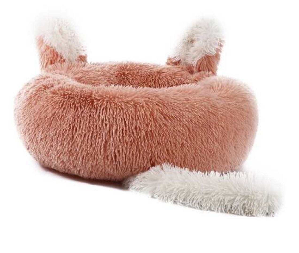 Pet Bed with Ears and Tail for Cats and Small Dogs