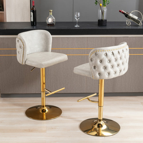 Furniture,Swivel Barstools Adjusatble Seat Height, Modern PU