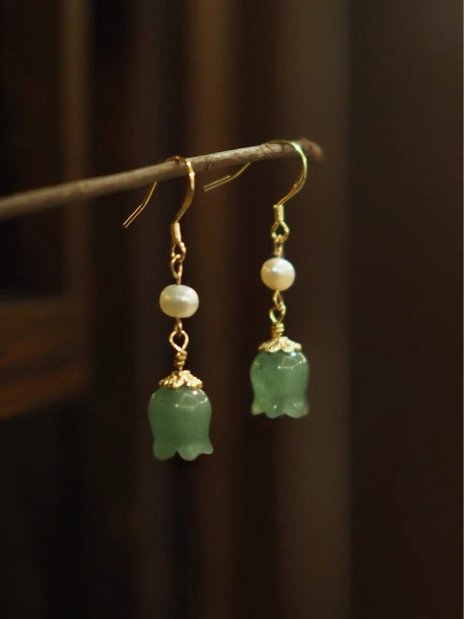 The Jade River’s Lament Earrings