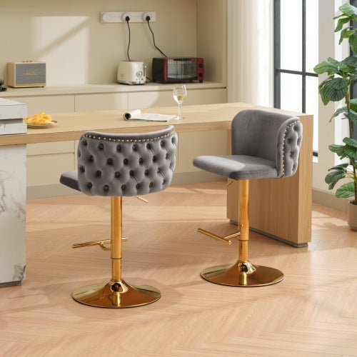 Furniture,Swivel Barstools Adjusatble Seat Height, Modern PU