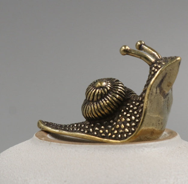 Brass Snail Paperweight