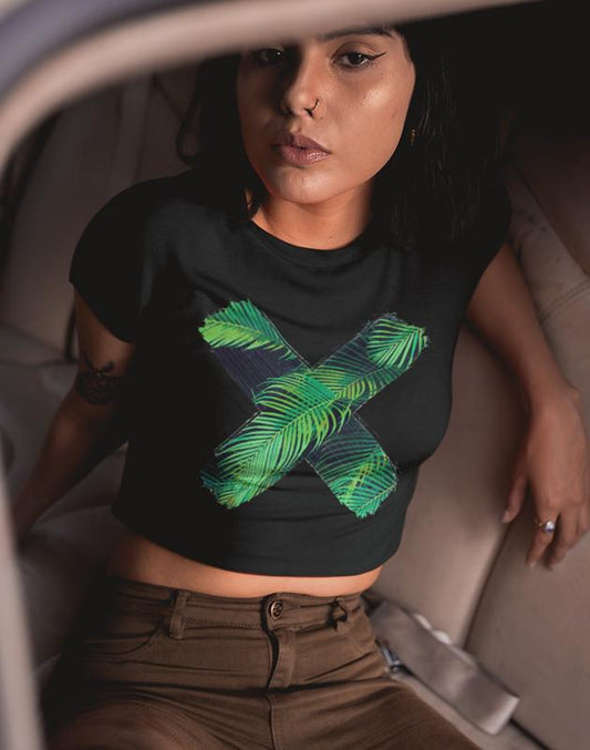 green X Women's Crop top Bella+Canvas 6682