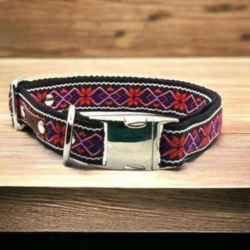 Personalised Large Breed Cotton Dog Collar