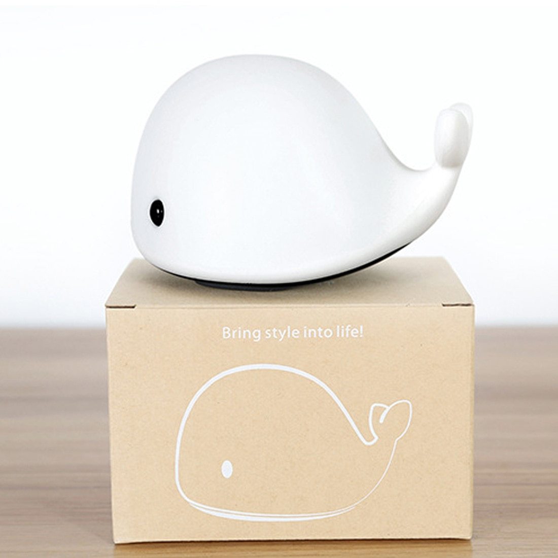 1pc Baby Room LED Night Lights Whale Cartoon Night Light kids Bedroom