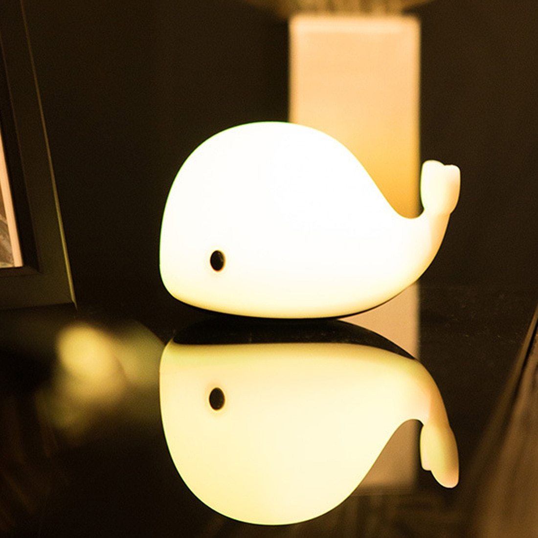 1pc Baby Room LED Night Lights Whale Cartoon Night Light kids Bedroom