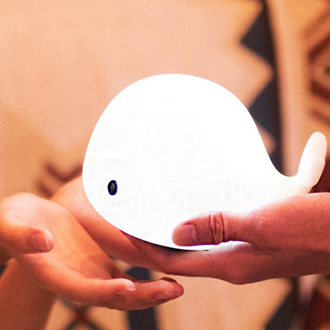 1pc Baby Room LED Night Lights Whale Cartoon Night Light kids Bedroom